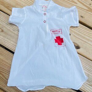 KIDS COSTUME- Little Girls Nurse Dress/Top Size 2T
